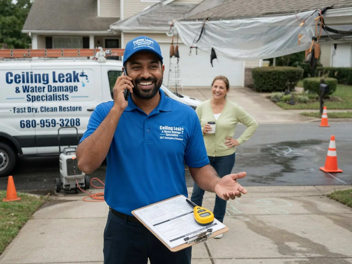 Ceiling Leak Cleanup Mitchellville, IA FAQs